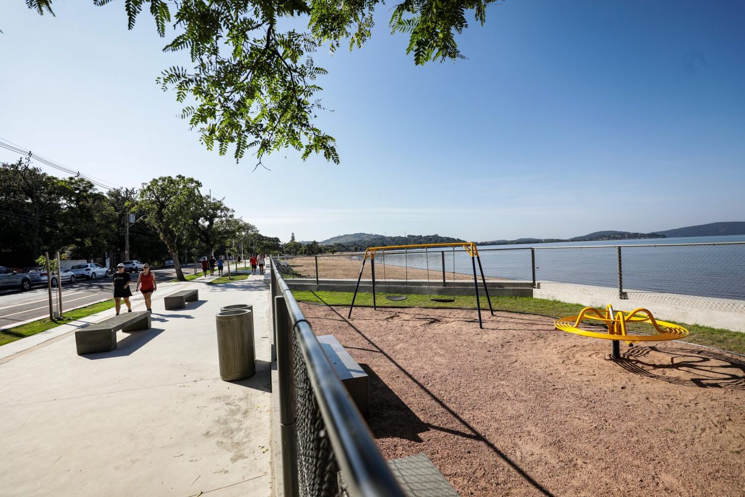 Orla de Ipanema, no Guaíba, em Porto Alegre